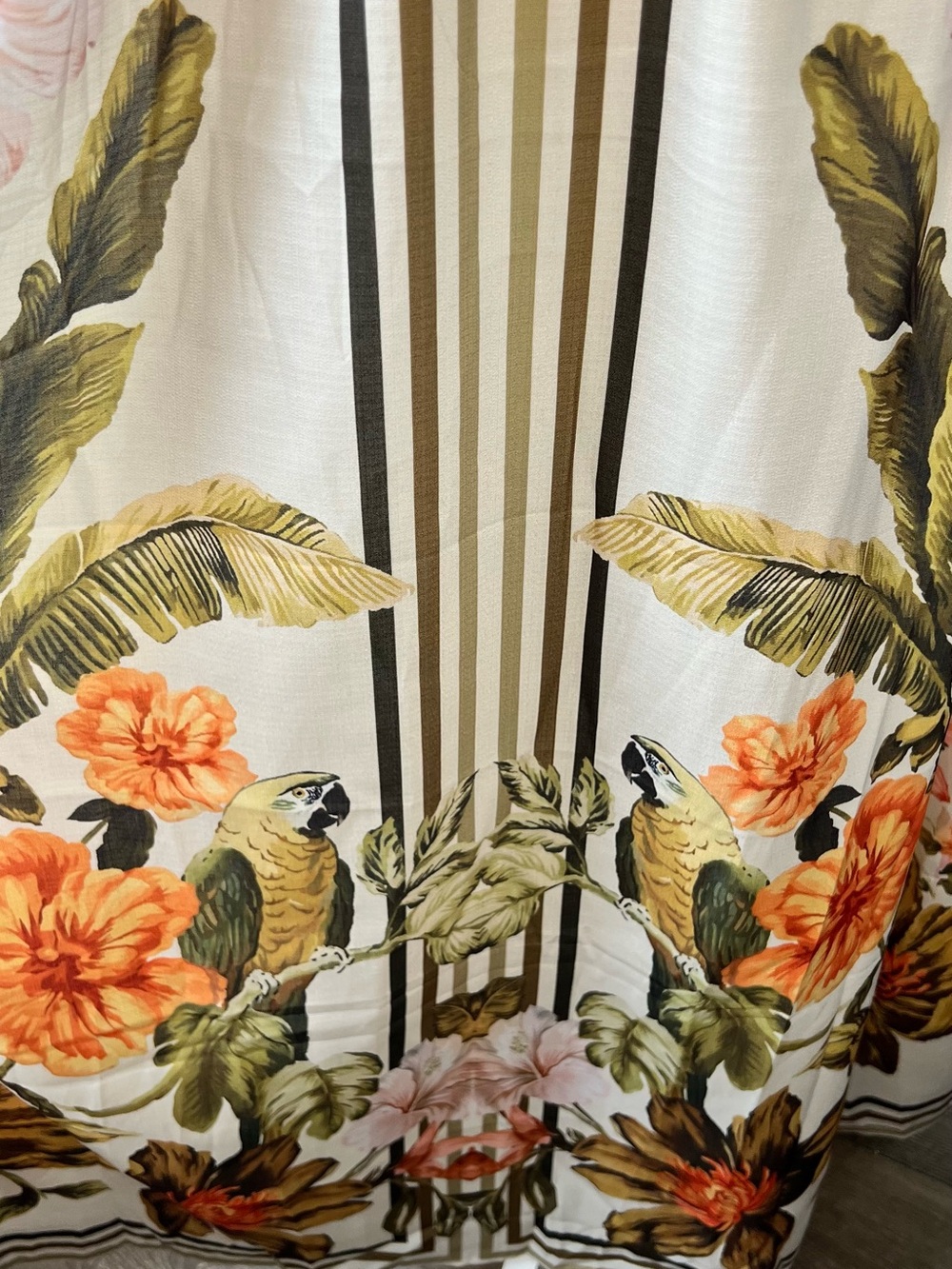 Commense Tropical Floral Print Deep V-Neck Maxi Dress size S - Picture 8 of 9